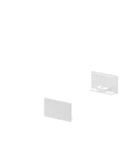 Profily SLV BIG WHITE KONCOVÉ KRYTY, na GRAZIA 20 profil k montáži na stěnu plochý, 2 kusy, ploché provedení, bílé 1000560