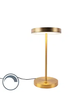 Stolni lampy Moderní stolní lampa bronzová vč. LED - Disco