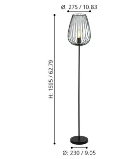 Industriální stojací lampy EGLO Stojací svítidlo NEWTOWN 49474