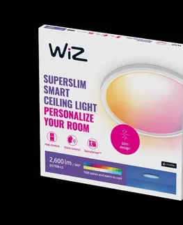 Chytré osvětlení WiZ SuperSlim přisazené LED svítidlo 22W 2600lm 2700-6500K RGB IP20 42cm, bílé