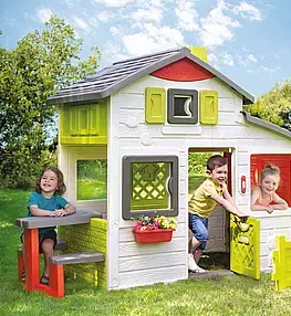 Dětské zahradní PVC domky DEOKORK Domeček Neo Friends House rozšiřitelný