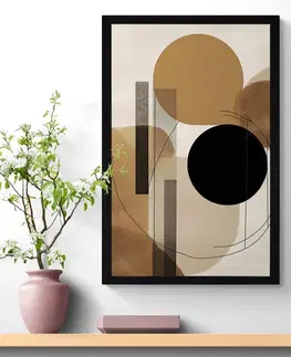 Abstraktní tvary Plakát abstraktní tvary No6