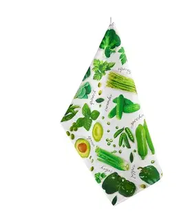 Utěrky Bellatex Kuchyňská utěrka Zelenina zelená, 50 x 70 cm