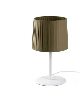 Designové stolní lampy FARO SAMBA bílá/skládaná zelená stolní lampa