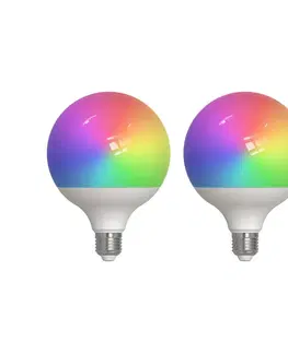 SmartHome LED ostatní žárovky PRIOS Prios Smart LED, 2, E27, G125, 9W, RGBW, CCT, matný, Tuya