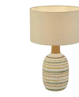 Lampy Searchlight Searchlight EU60060 - Stolní lampa CALYPSO 1xE14/10W/230V keramika 