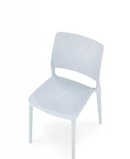 Jídelní sety Stohovatelná jídelní židle K514 Halmar Světle modrá