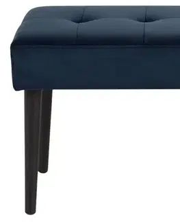 Lavice do jídelny Dkton Designová lavička Neola navy modrá