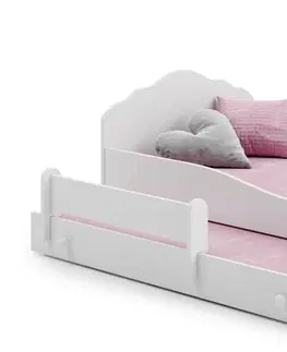 Postele ArtAdrk Dětská postel CASIMO II | s přistýlkou Provedení: Balerína s jednorožcem