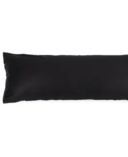 Povlečení 4Home povlak na Relaxační polštář Náhradní manžel satén černá, 50 x 150 cm 
