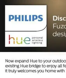 Chytré osvětlení PHILIPS HUE Hue LED White Venkovní sloupkové svítidlo Philips Fuzo 8719514382862 černé 77cm 2700K