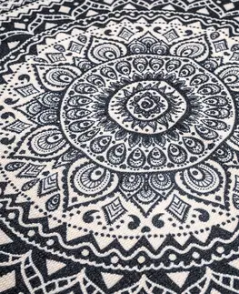 Koberce a koberečky Kusový koberec Mandala béžová, 82 cm