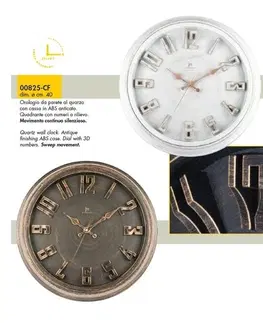 Hodiny Lowell 00825B Designové nástěnné hodiny pr. 40 cm