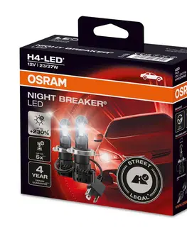 Autožárovky OSRAM H4 NIGHT BREAKER LED +230% více světla 2ks homologace 64193DWNB