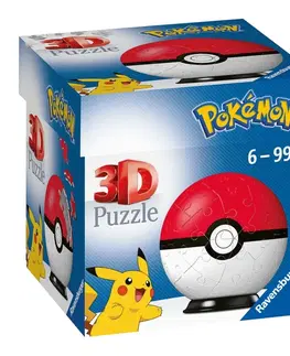Hračky puzzle RAVENSBURGER - Puzzle-Ball Pokémon Motiv 1 - Položka 54 Dílků
