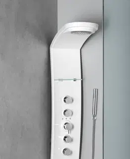 Sprchy a sprchové panely POLYSAN LUK termostatický sprchový panel rohový 250x1300mm, bílá 80325