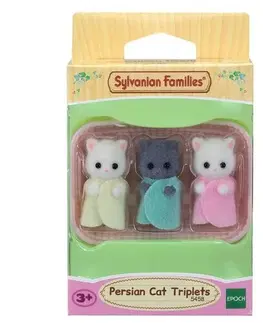 Dřevěné hračky Sylvanian Families Trojčata perské kočky