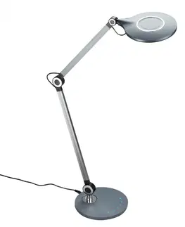 Stolní lampy do kanceláře BRILONER CCT LED stolní lampa na psací stůl, pr. 20 cm, 9 W, antracit BRILO 7027-015