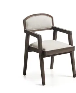Luxusní jídelní židle Estila Luxusní stylová židle SPARTAN s područkami čalouněná