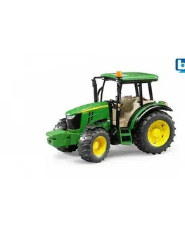 Dřevěné vláčky Bruder Farmer - John Deere traktor, 26 x 12,7 x 16 cm