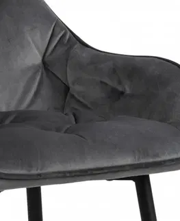 Barové židle Actona Barová židle Brooke tmavě šedá