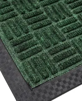 Koberce a koberečky Trade Concept Gumová rohožka půlkruh zelená