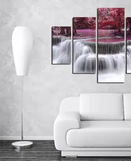 Obrazy Hanah Home Vícedílný obraz Waterfall 92 x 56 cm