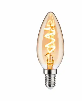 LED žárovky PAULMANN Vintage Edition LED svíčka E14 230V 4W 1800K stmívatelné zlatá