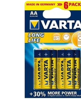 Baterie primární VARTA Varta 4106 - 6 ks Alkalické baterie LONGLIFE EXTRA AA 1,5V 