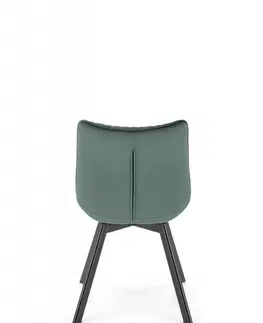 Jídelní sety Otočná jídelní židle K520 Halmar Tmavě zelená