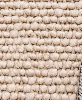 Koberce LuxD Designový kulatý koberec Arabella 150 cm béžový