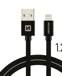 Elektronika SWISSTEN Kabel USB Lightning textilní 1,2 m 3A