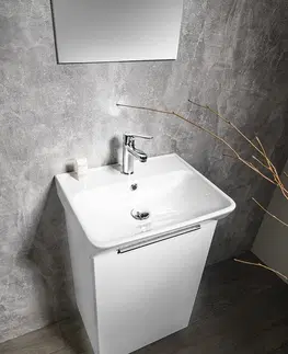 Koupelnový nábytek Bruckner NEON skříňka s keramickým umyvadlem 50x41,5 cm, bílá 501.112.0