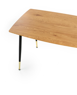 Jídelní stoly Jídelní stůl KATUMBI, dub zlatý/černá