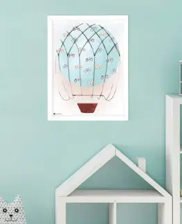Obrazy do dětského pokoje Obrazy na stěnu do dětského pokoje - Retro balón