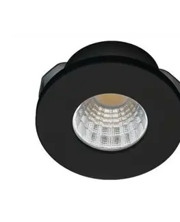 Bodovky do podhledu na 230V LED Stropní podhledové svítidlo AZzardo Fill 5W R 4000K black AZ3382 5W 425lm 4000K IP20 4,5cm kulaté černé