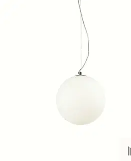 Klasická závěsná svítidla Ideal Lux MAPA BIANCO SP1 D30 SVÍTIDLO ZÁVĚSNÉ 009087