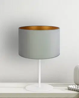 Stolní lampy na noční stolek Duolla Stolní lampa Golden Roller výška 30cm mátová/zlatá