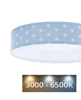 Svítidla  LED Stmívatelné svítidlo GALAXY KIDS LED/24W/230V hvězdičky modrá/bílá + DO 