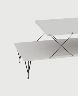 Konferenční stolky Sofahouse Designový konferenční stolek Baam 100 cm bílý