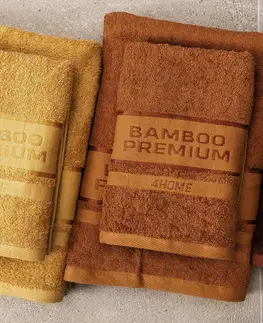 Ručníky 4Home Ručník Bamboo Premium hnědá, 50 x 100 cm