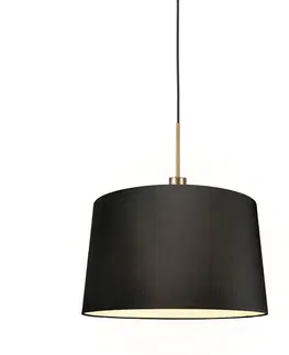 Zavesna svitidla Moderní závěsná lampa bronzová s odstínem 45 cm černá - Combi 1