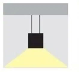 Stropní kancelářská svítidla SEC Stropní nebo závěsné LED svítidlo s přímým osvětlením WEGA-FRAME2-DA-DIM-DALI, 72 W, černá, 1165 x 330 x 50 mm, 4000 K, 9500 lm 322-B-110-01-02-SP
