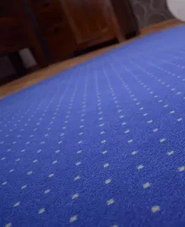 Koberce a koberečky Dywany Lusczow Kusový koberec AKTUA Mateio modrý, velikost 100x300