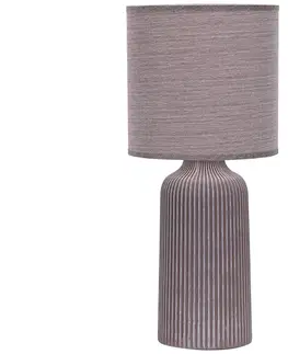 Lampy ONLI ONLI - Stolní lampa SHELLY 1xE27/22W/230V hnědá 45 cm 