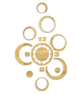 Nalepovací hodiny ModernClock 3D nalepovací hodiny Alladyn zlaté