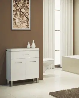 Koupelnový nábytek CERSANIT ZÁVĚSNÁ SKŘÍŇKA OLIVIA, bílá, univerzální otvírání VLASTNÍ MONTÁŽ VLASTNÍ MONTÁŽ S543-009-DSM
