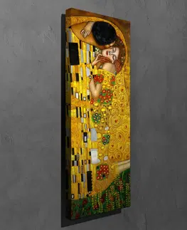Obrazy Hanah Home Reprodukce obrazu Polibek 30x80 cm