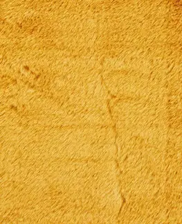 Kožešinové koberce Umělá Kožešina Caroline 1, 80/150cm, Žlutá