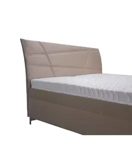 Čalouněné postele Čalouněná Postel Lauren 180x200, Béžová Koženka